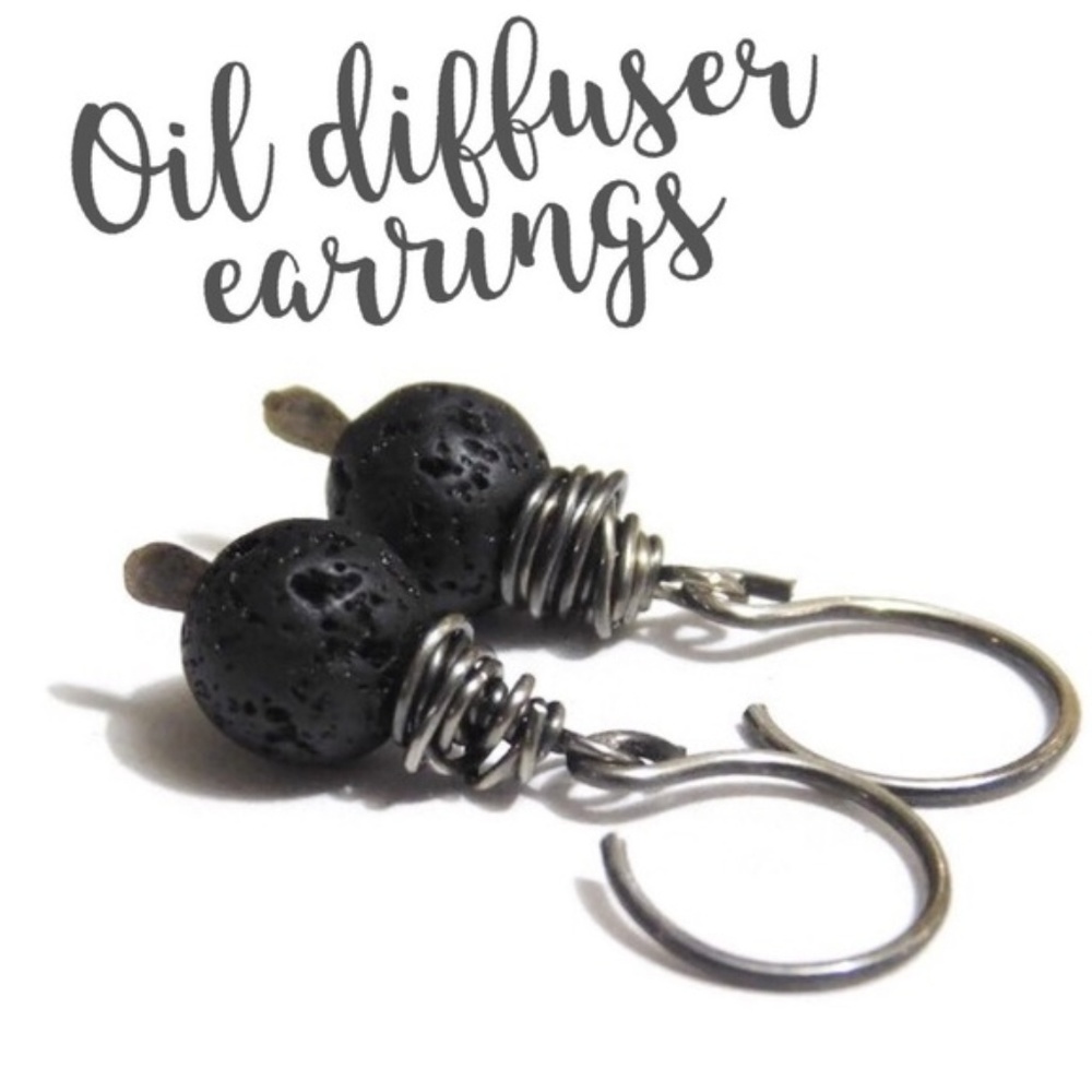 925 Sterling Silver Oil Diffuser Earrings